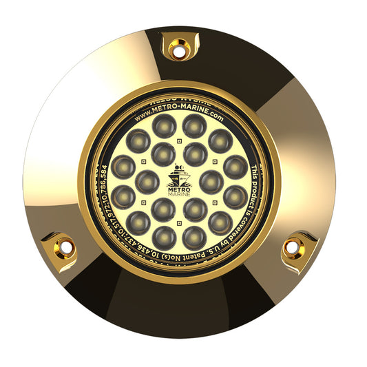 Metro Marine High-Output Submersible Underwater Light w/Intelligent Monochromatic LEDs - White, 90 Beam  [F-BMR1-W3-90]