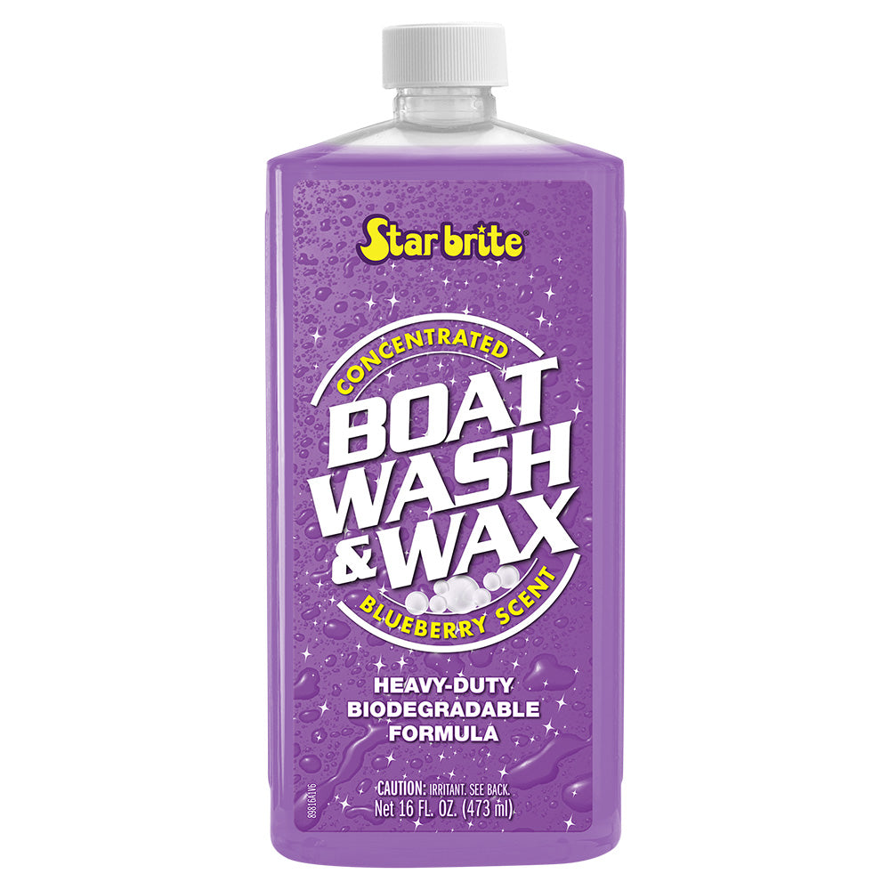 Star brite Boat Wash  Wax - Heavy Duty Concentrate - Blueberry Scent - 16 oz [89816]