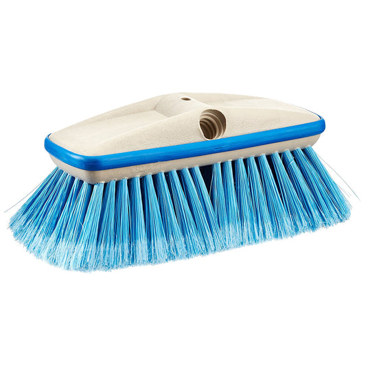Star brite Deluxe Medium Blue Wash 8" Brush Head w/Bumper - Dual Connections [40162]