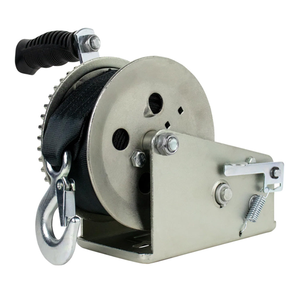 Powerwinch Utility Series Winch 1,800lb, 2 Speed, 6" Crank Arm - Zinc [21500-W-1800-6-Z-R]