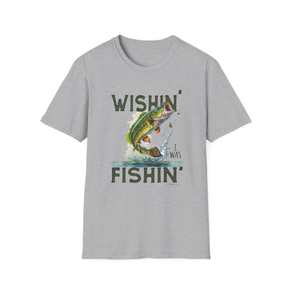 Wishin' I was Fishin' Softstyle TShirt