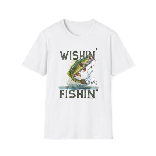 Wishin' I was Fishin' Softstyle TShirt