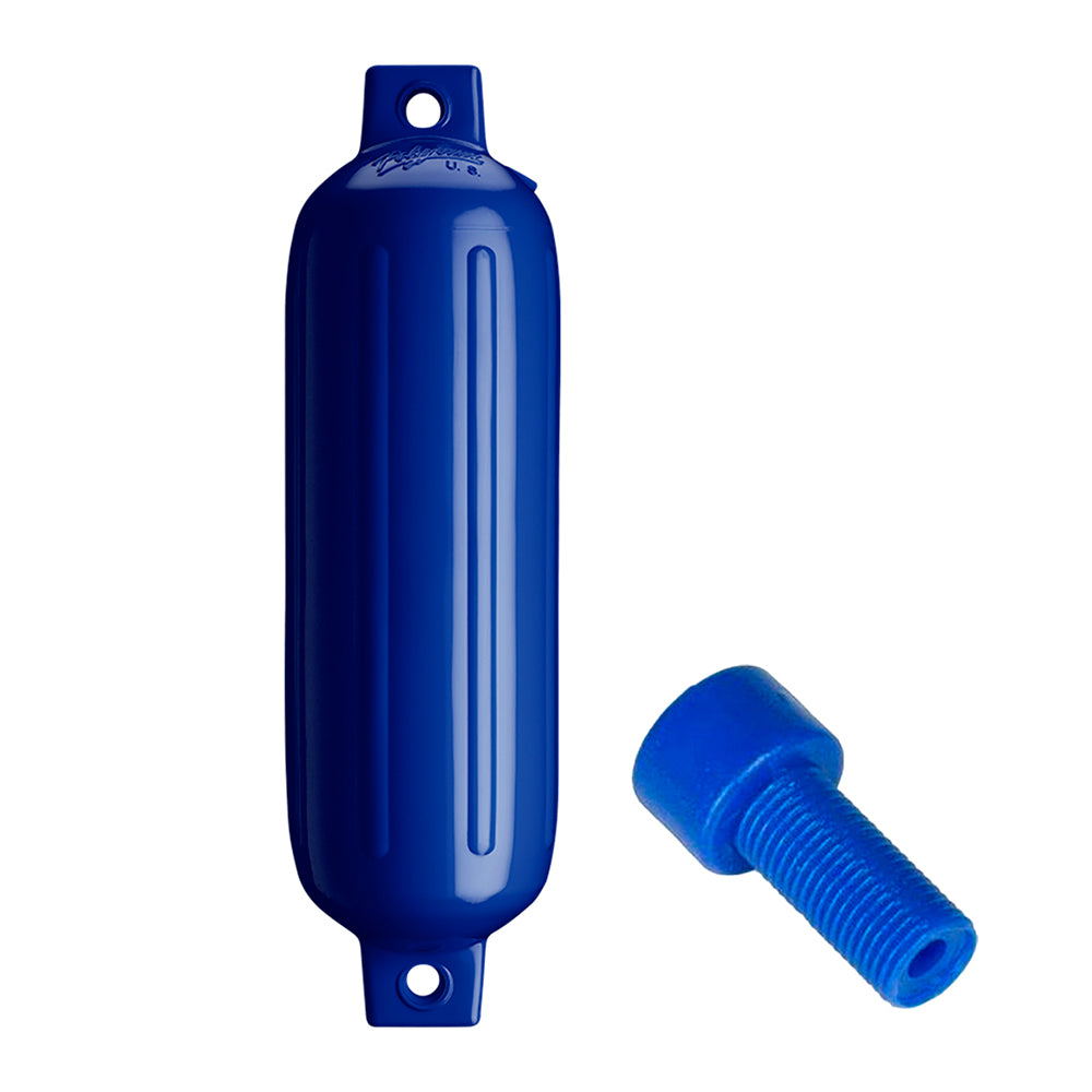 Polyform G-3 Twin Eye Fender 5.5" x 19" - Cobalt Blue w/Adapter [G-3 COBALT BLUE W/AIR ADAPTER]