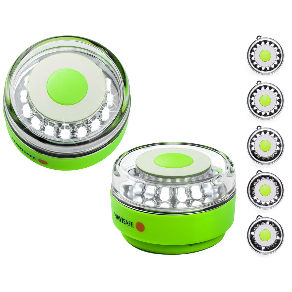 Navisafe Navilight All-White 5 Mode 360 Rescue 2NM w/Green Magnet Base [010-1]