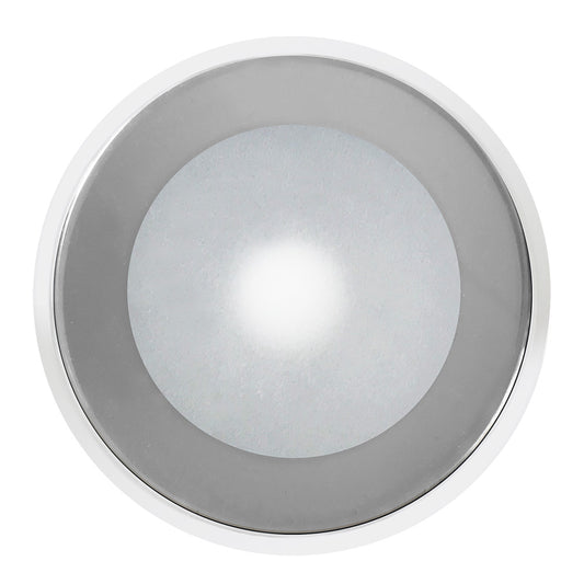 Shadow-Caster DLX Series Down Light - White Housing - RGB - Chrome Bezel  [SCM-DLX-CC-CHR-WH]
